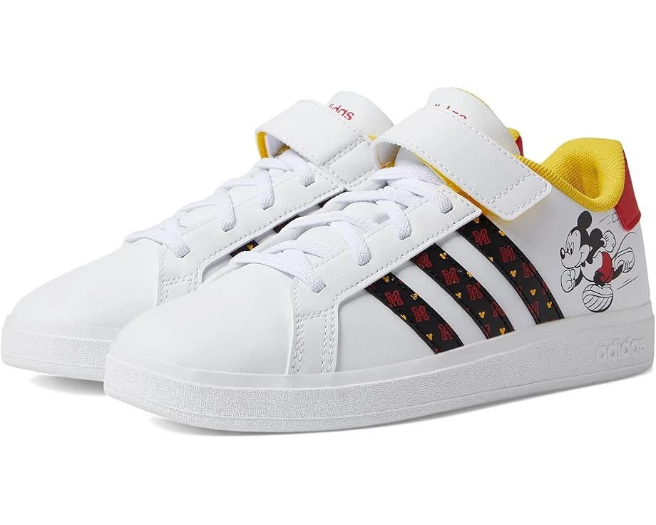 adidas Kids Grand Court 2.0 Mickey Mouse Elastic (Little Kid/Big Kid) Adidas Kids Grand Court 2.0 Mickey Mouse Elastic (Little Kid/Big Kid) -Kids Sports Shoes 71fuP4l4vvL. AC SR920736