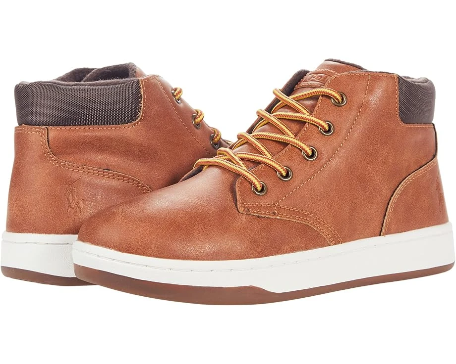 Polo Ralph Lauren Kids Polo Court Sneaker Boot (Big Kid) Polo Ralph Lauren Kids Polo Court Sneaker Boot (Big Kid) -Kids Sports Shoes